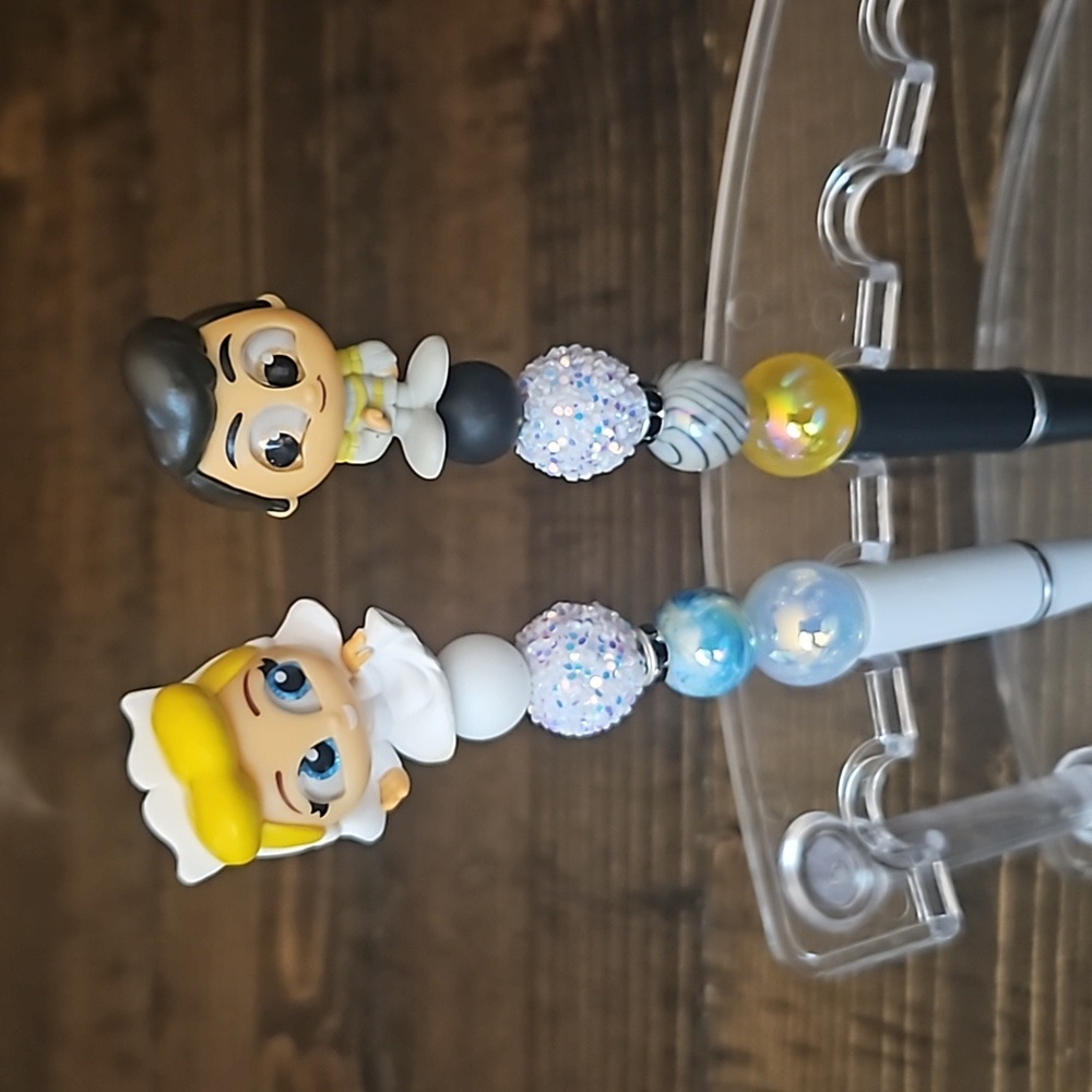 Cinderella and Prince Charming set - Disney Doorables Pen Hand Crafted
